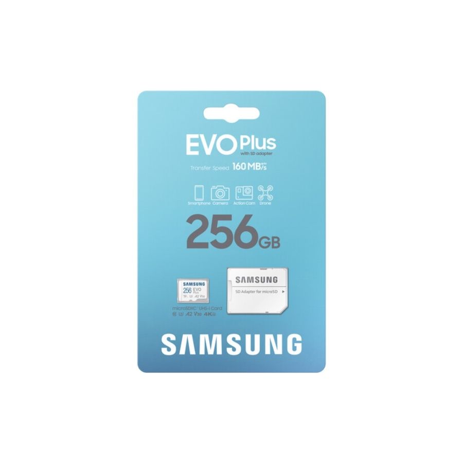 

Карта памяти Samsung Micro SDXC 256Гб EVO Plus (MB-MC256SA/EU), EVO Plus