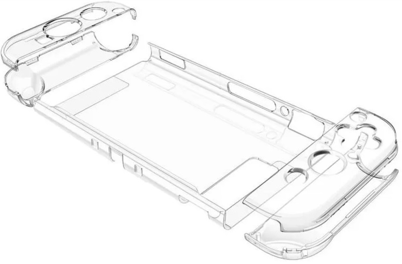фото Чехол пластиковый crystal protector case для nintendo switch (gns-612) nobrand