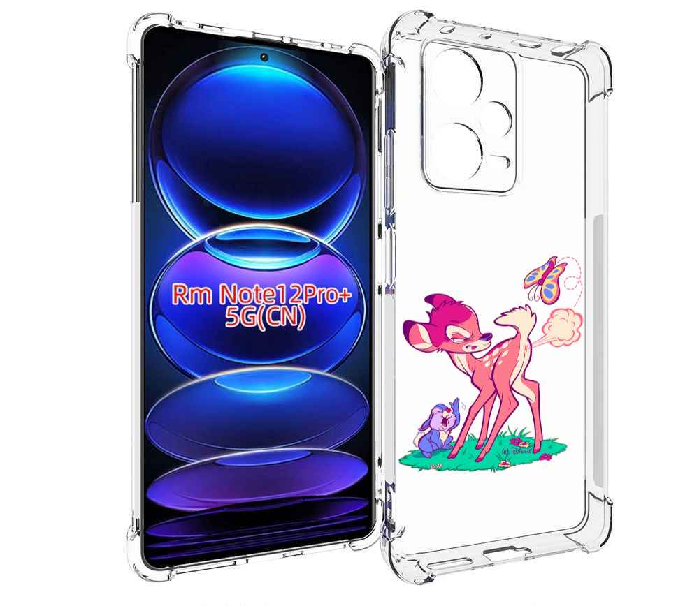 

Чехол MyPads смешной олененок для Xiaomi Redmi Note 12 Pro + Plus, Прозрачный, Tocco