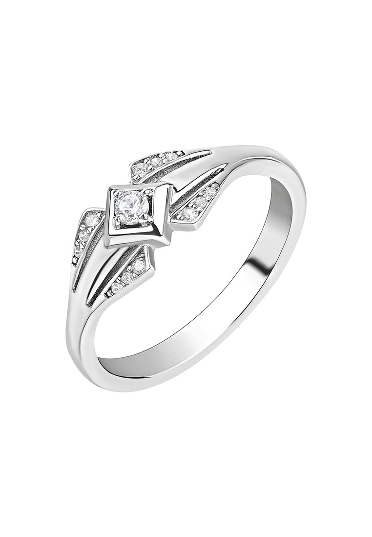 Кольцо из серебра с фианитом р. 17 Kari Jewelry КЛ-5503