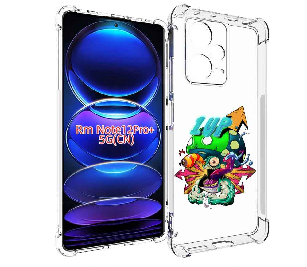 

Чехол MyPads сильный гриб абстракция для Xiaomi Redmi Note 12 Pro + Plus, Прозрачный, Tocco