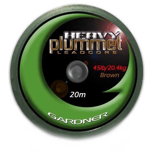 

Лидкор Gardner Heavy plummet leadcore brown 20м 45lbs