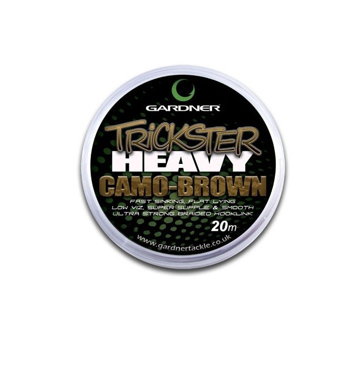

Поводочный материал Gardner trickster heavy camo brown 20м 25lb