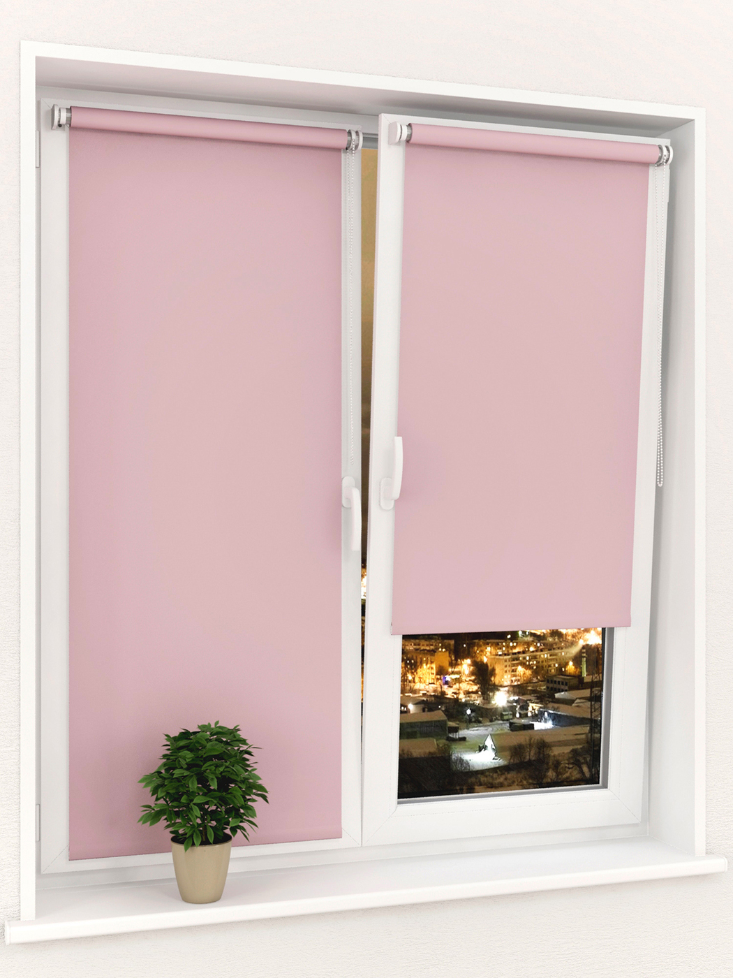 

Рулонная штора Delfa Sola J 60x175 розовый, Sola J