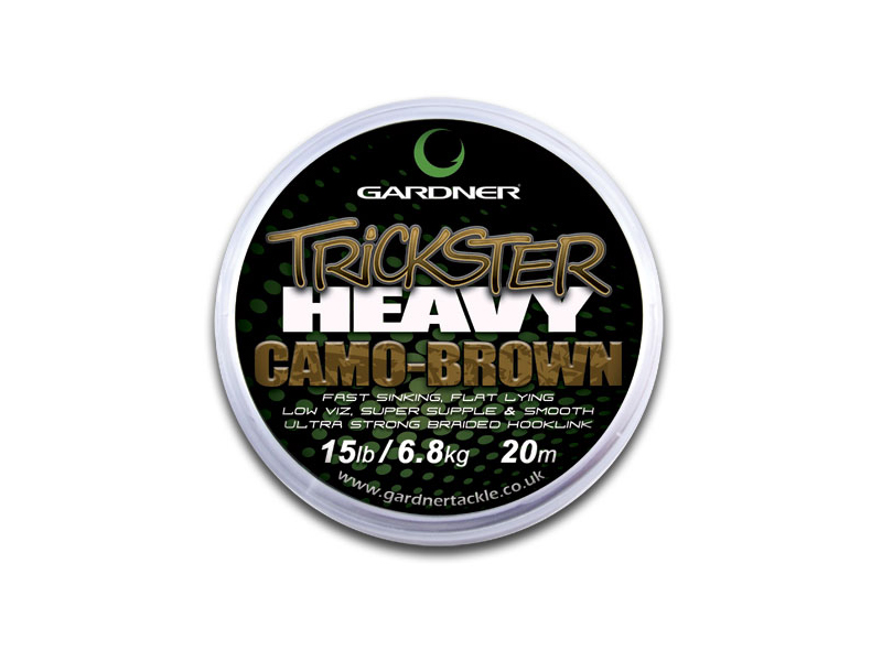 

Поводочный материал Gardner trickster heavy camo brown 20м 20lb