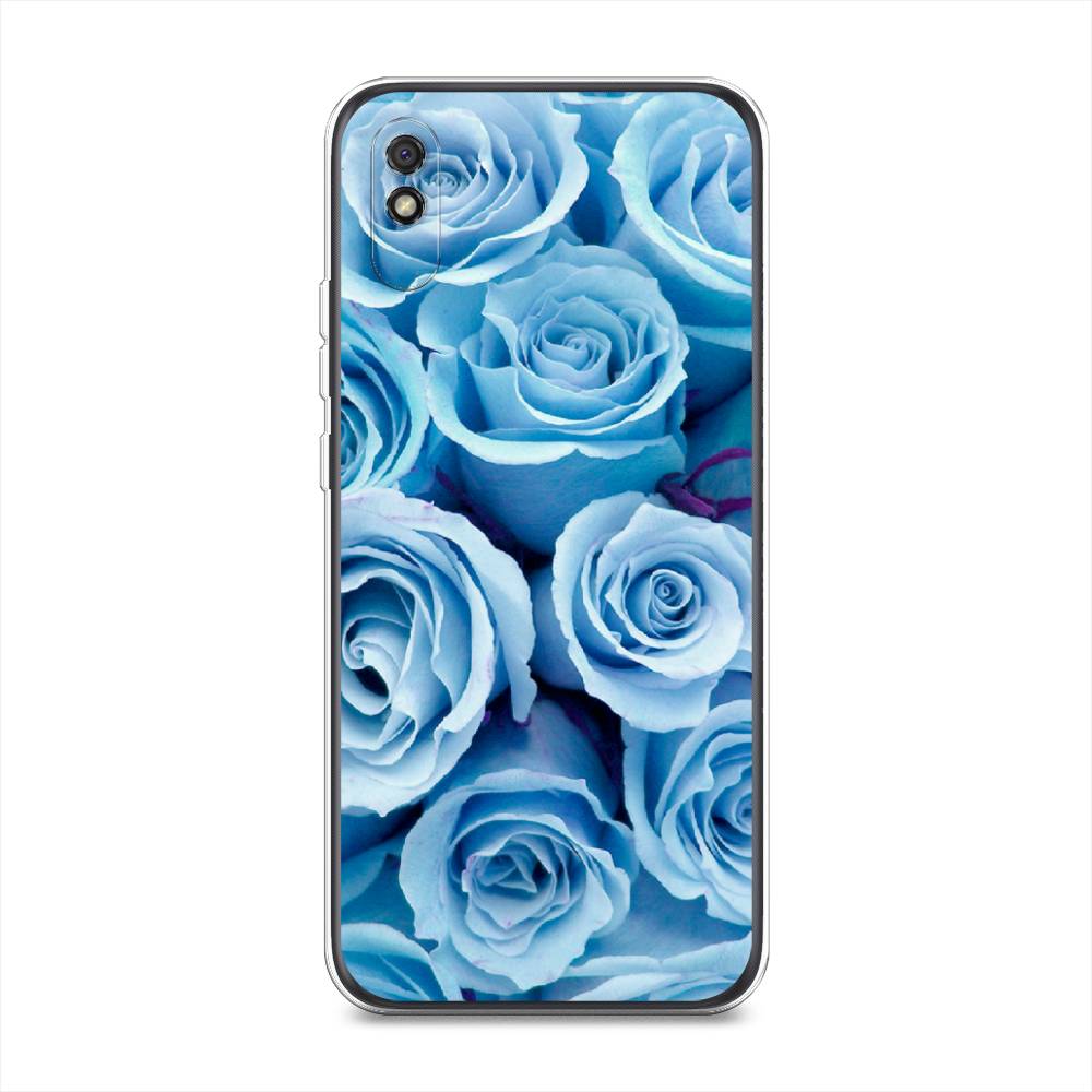 

Чехол Awog на Xiaomi Redmi 9A "Лазурные розы", Разноцветный, 38950-8