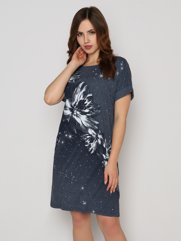 

Платье женское Fashion Margo П030 синее 44 RU, Синий, П030