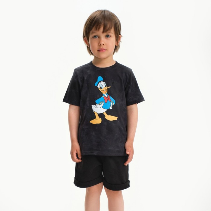 

Футболка «Дональд Дак», Disney, «Тай-дай», рост 86-92, Черный