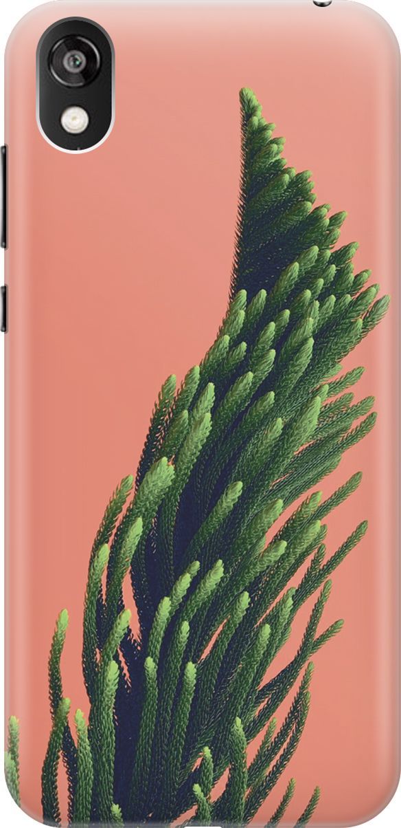 

Чехол на Honor 8S/Huawei Y5 (2019) "Хвоя на розовом", Зеленый;розовый, 6382
