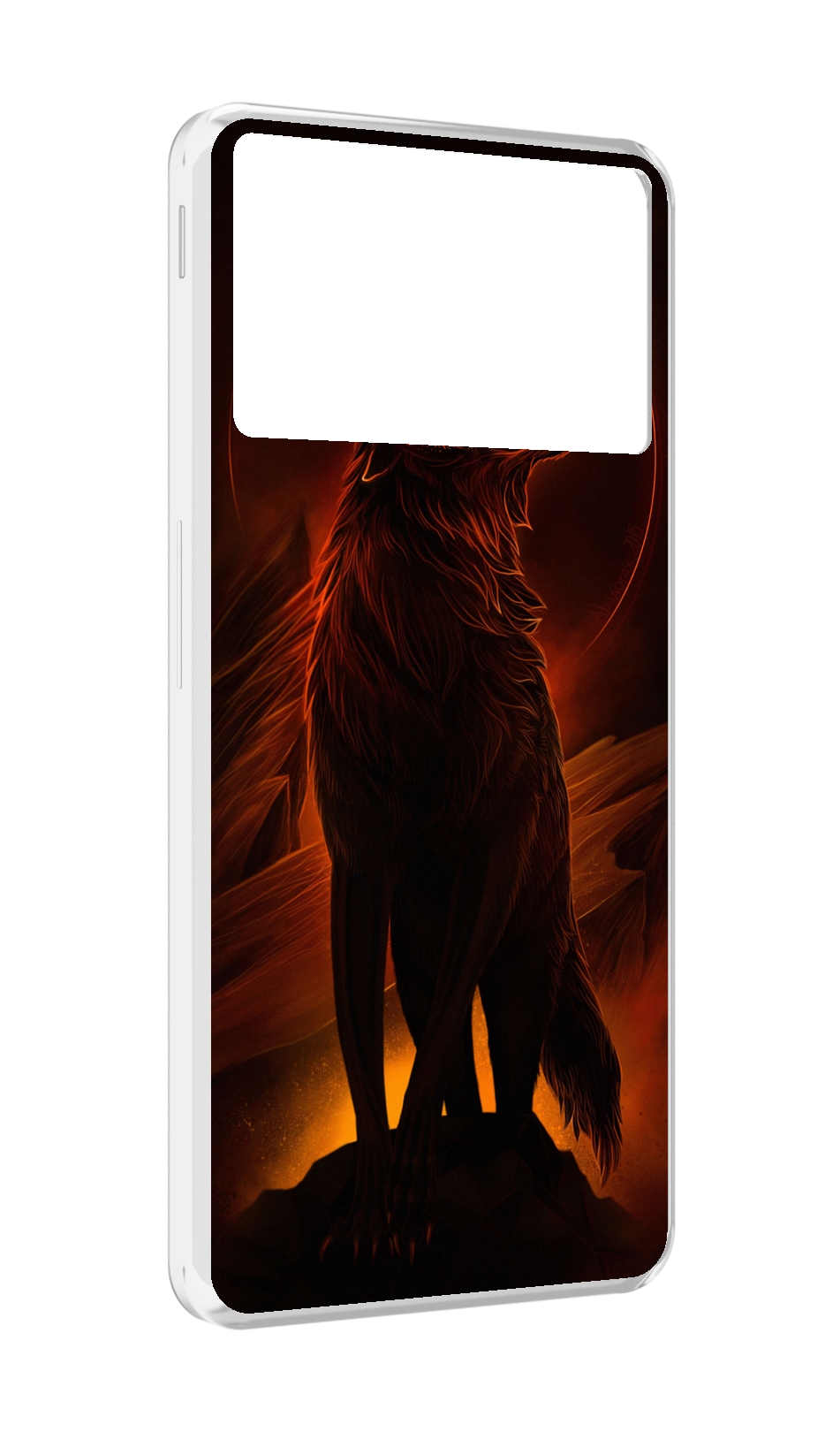 

Чехол MyPads волчара с огнем внутри для ZTE Nubia Z40S Pro, Прозрачный, Tocco