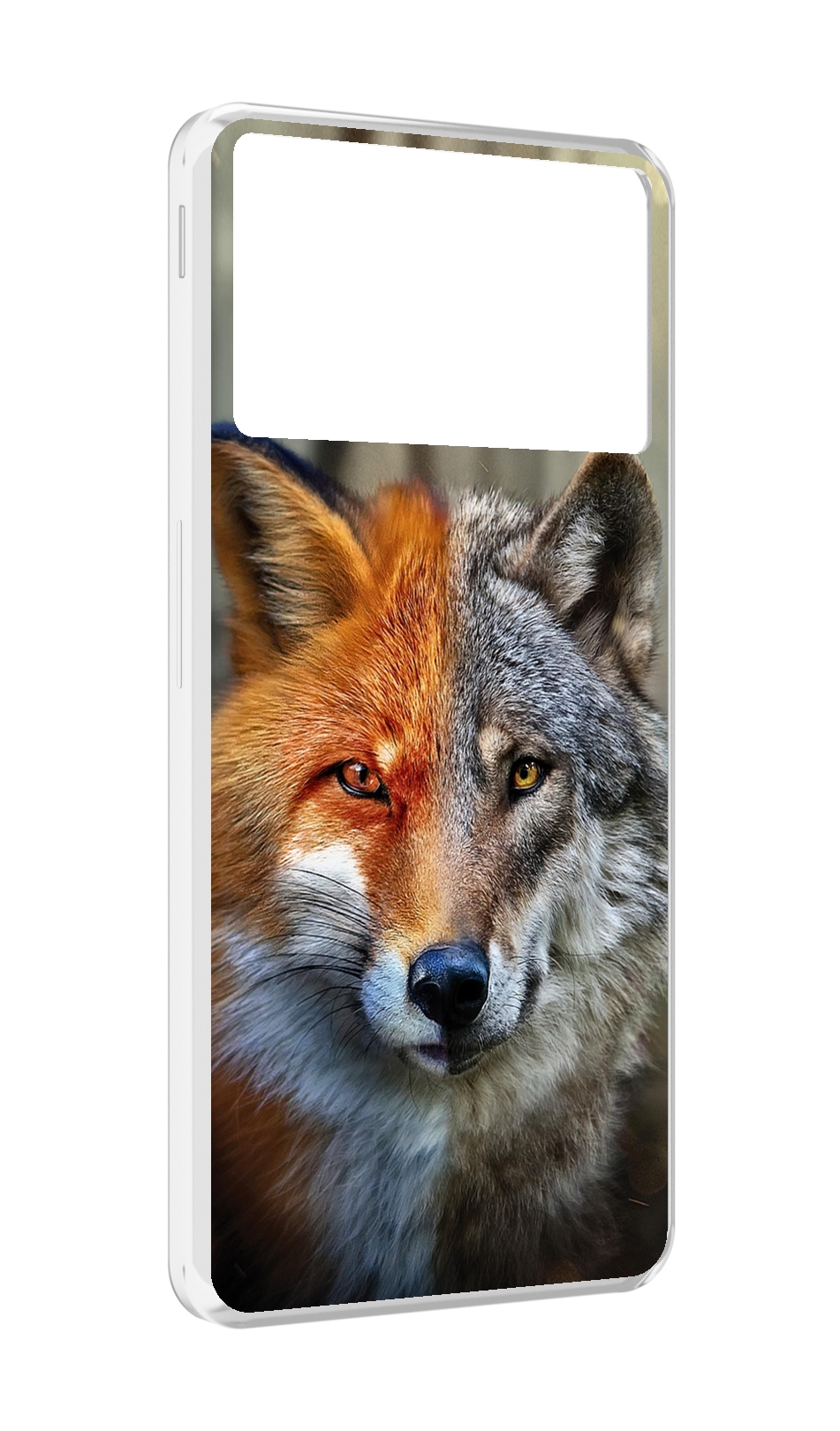 

Чехол MyPads волк-лиса для ZTE Nubia Z40S Pro, Прозрачный, Tocco