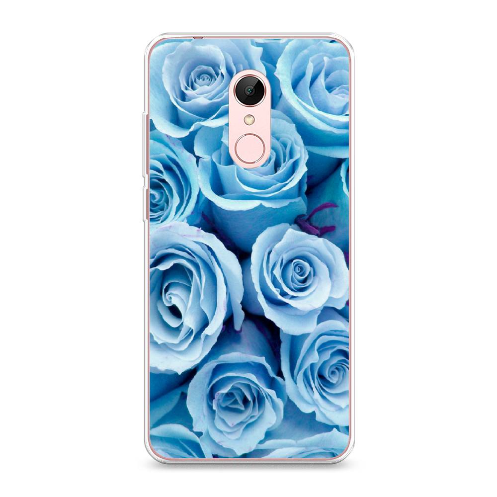

Чехол Awog на Xiaomi Redmi 5 "Лазурные розы", Разноцветный, 33050-8