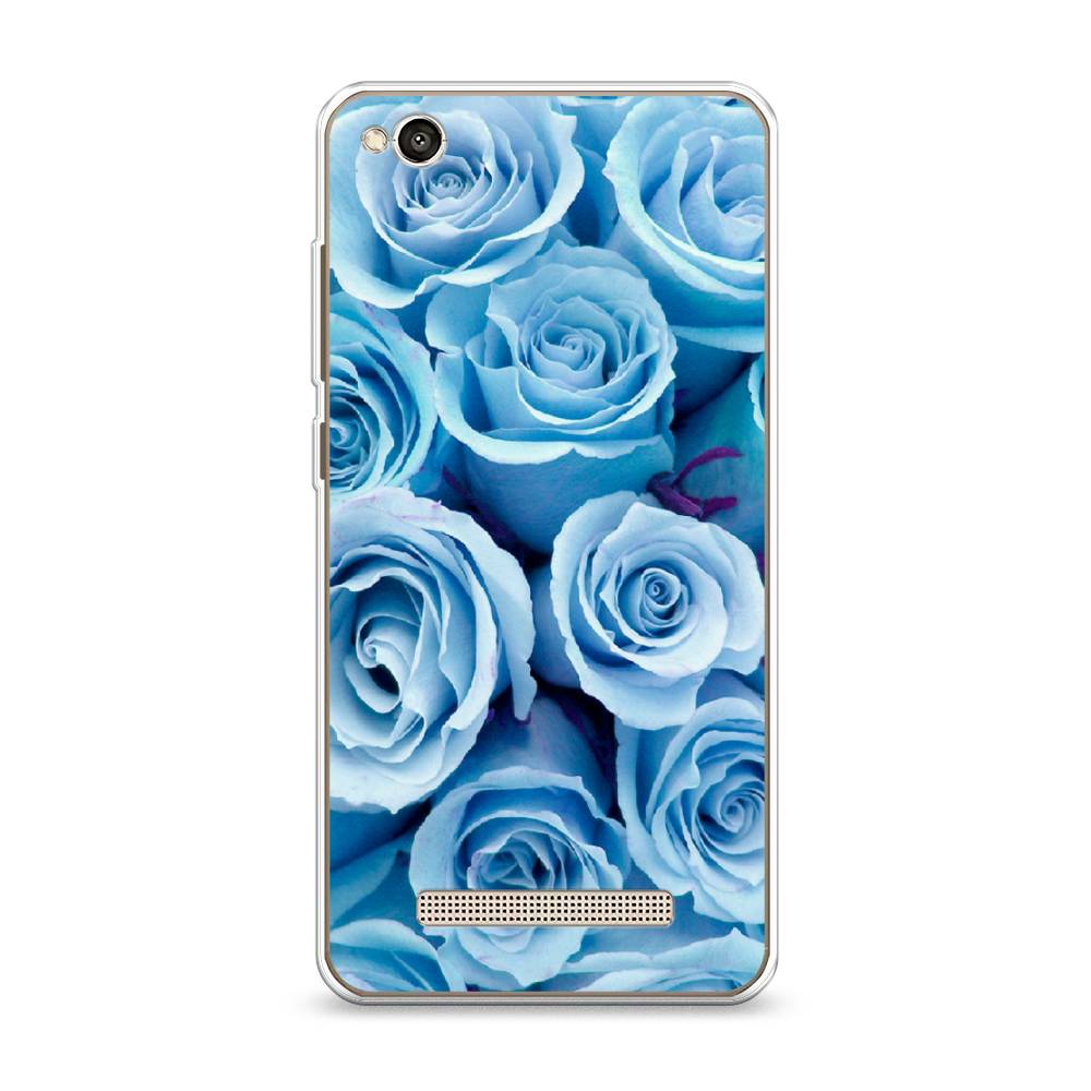 

Чехол Awog на Xiaomi Redmi 4A "Лазурные розы", Разноцветный, 31350-8