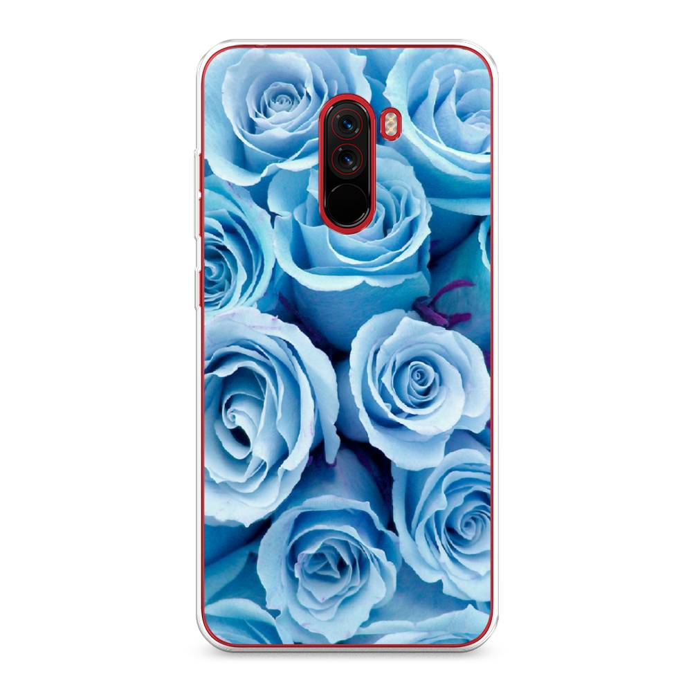 

Чехол Awog на Xiaomi Pocophone F1 "Лазурные розы", Разноцветный, 34450-8