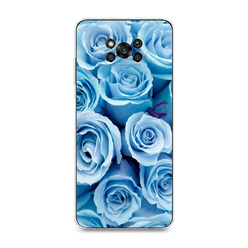 

Чехол Awog на Poco X3/X3 Pro "Лазурные розы", Разноцветный, 310650-8