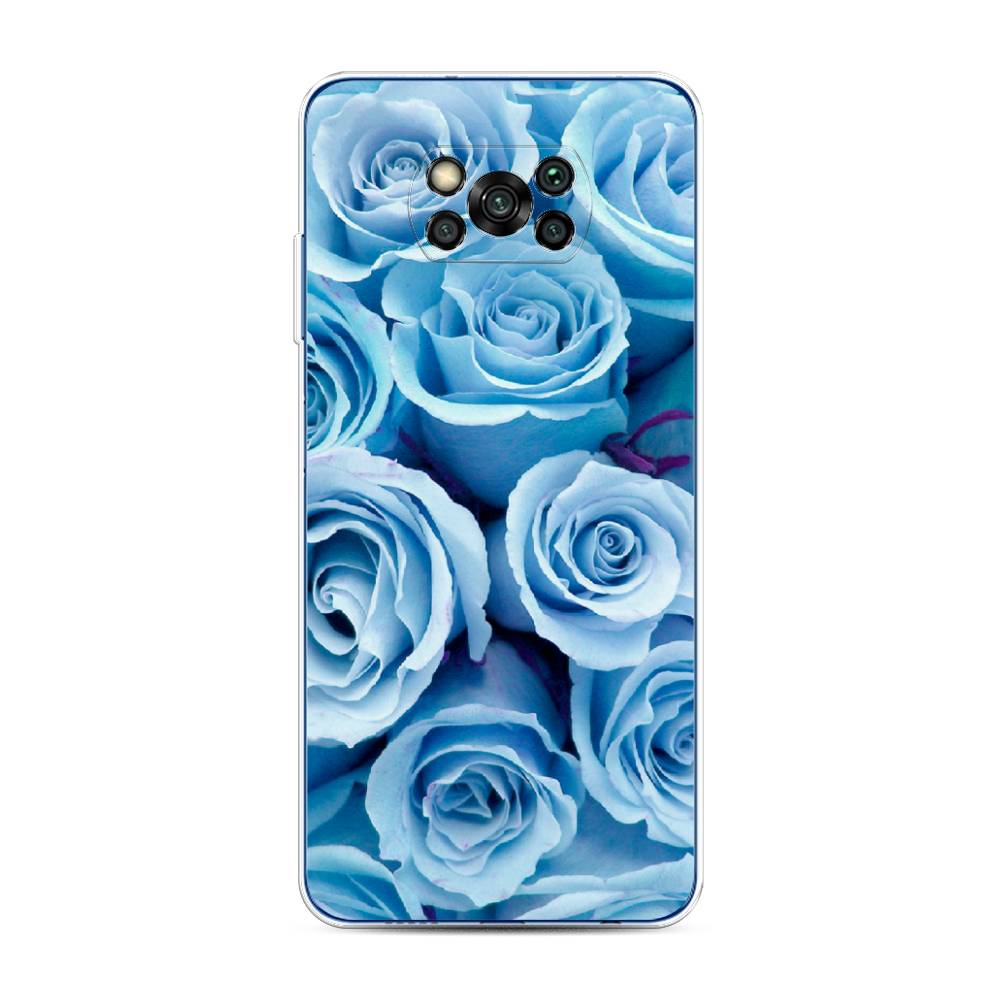 

Чехол Awog на Poco X3/X3 Pro "Лазурные розы", Разноцветный, 39250-8
