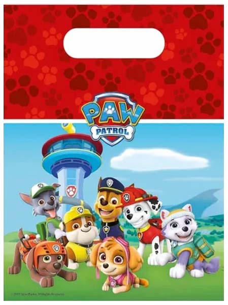 фото Пакеты для подарков procos paw patrol 6 шт