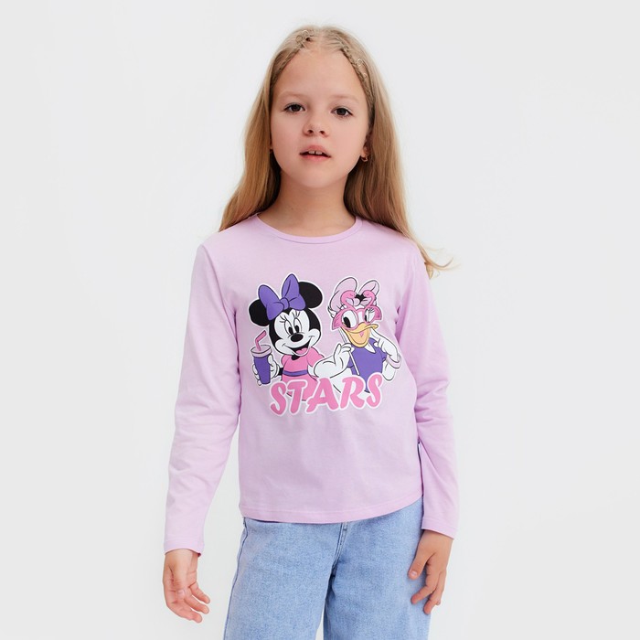 

Футболка с длинным рукавом Stars, Disney, рост 110-116, лиловый, Фиолетовый