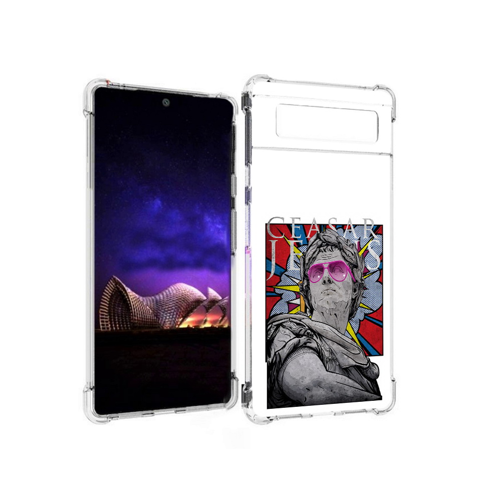 

Чехол MyPads Tocco для Google Pixel 6 крутая статуя свободы, Прозрачный, Tocco