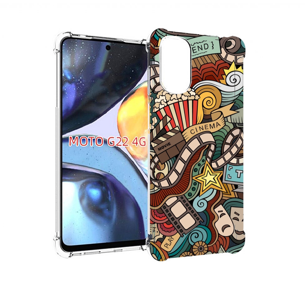 

Чехол MyPads любимое кино для Motorola Moto G22 4G, Прозрачный, Tocco