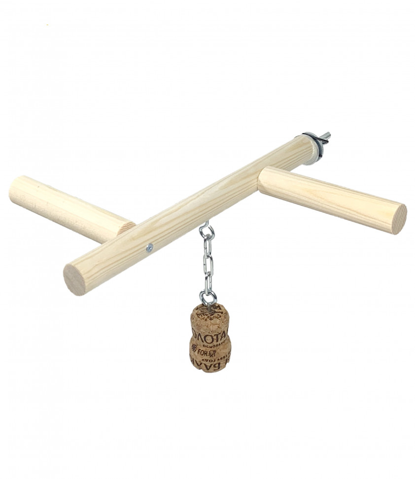 

Жердочка для птиц Cork PetStandArt, Размер 22x20см, дерево