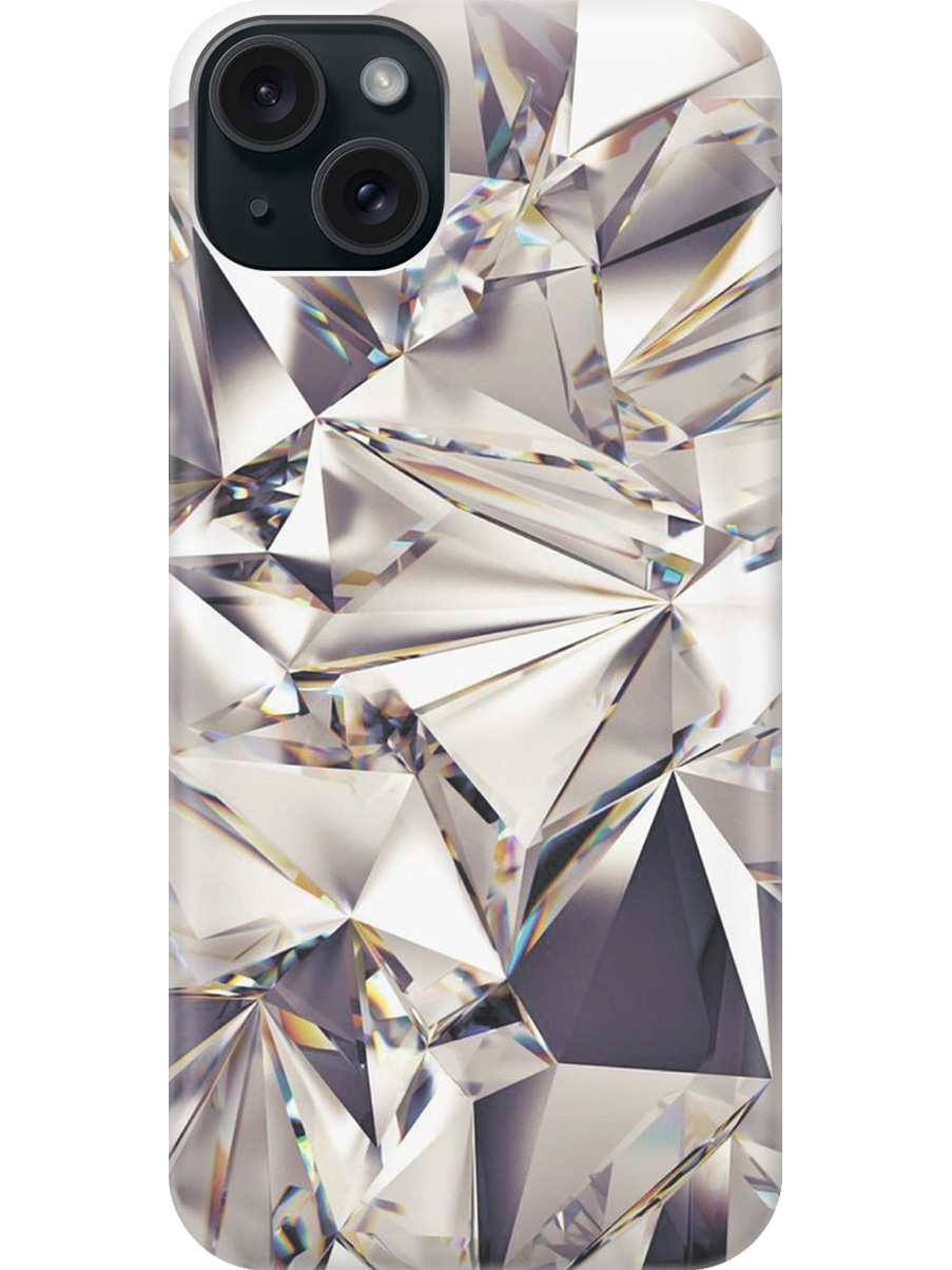 

Силиконовый чехол на Apple iPhone 15 Plus с принтом "Алмазные грани", Прозрачный;серый;черный, 775147931