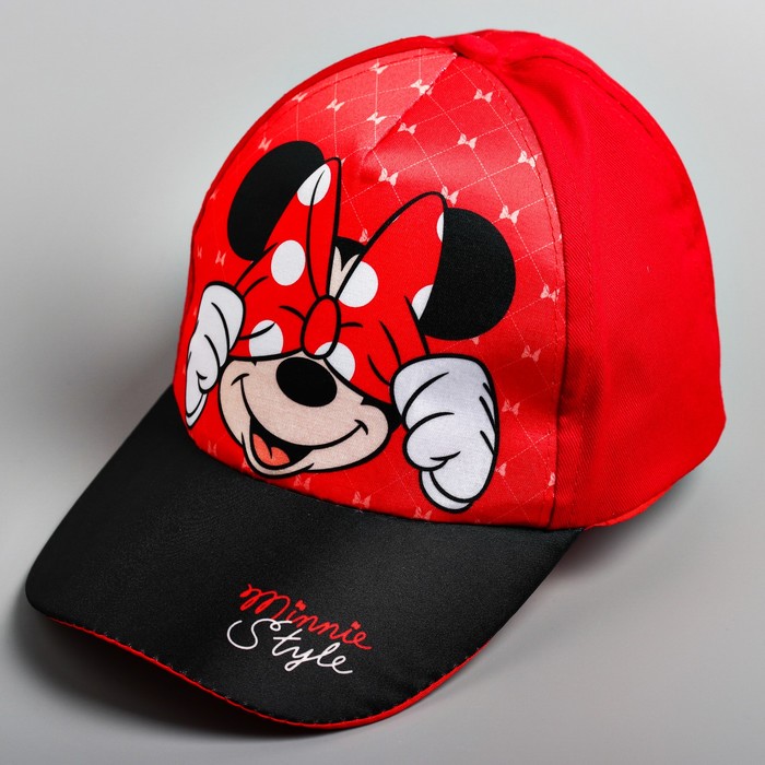 

Disney Кепка детская "Minnie style" Минни Маус р-р 52-56, Красный, Minnie style