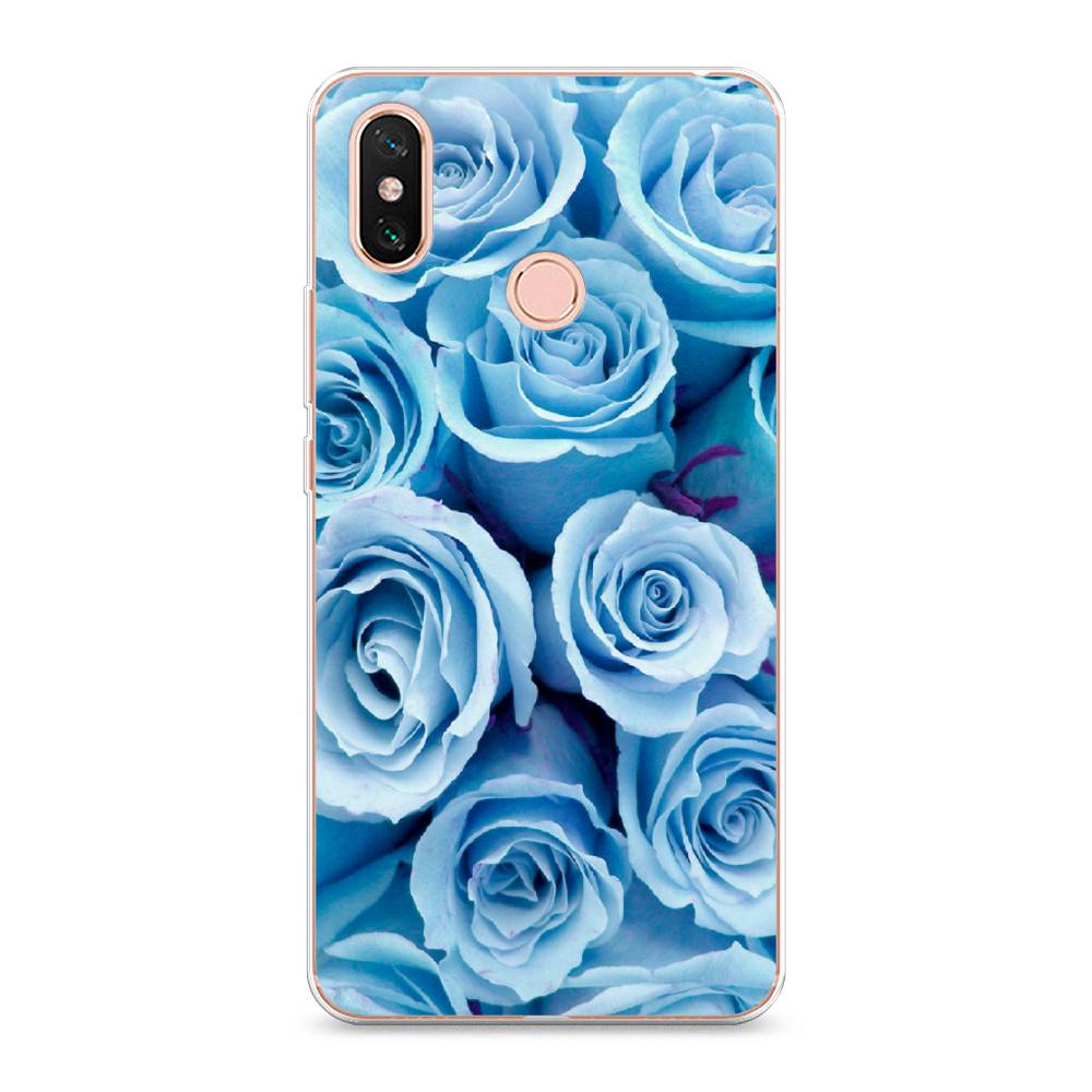 

Чехол Awog на Xiaomi Mi Max 3 "Лазурные розы", Разноцветный, 34350-8