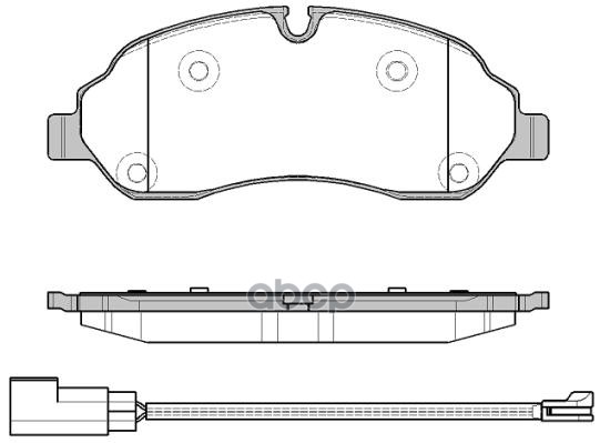 

Колодки дисковые передние Ford Transit 2.2TDCi 14> 1шт REMSA 1602.02