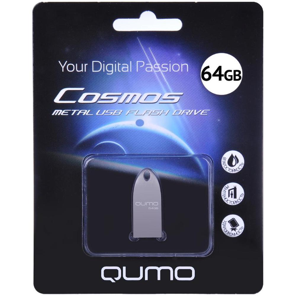 Флешка QUMO Cosmo 64ГБ Grey (QM64GUD-Cos-s)