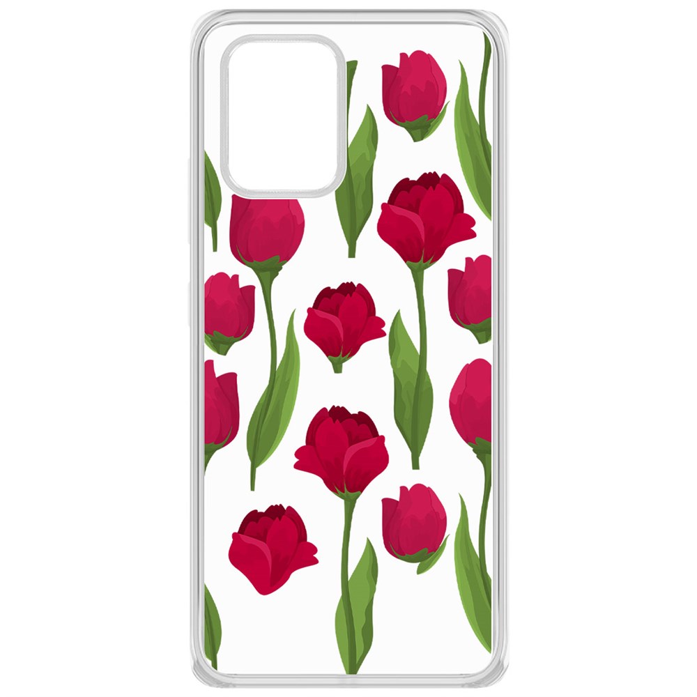 

Чехол-накладка Krutoff Clear Case Розы паттерн для Samsung Galaxy S10 Lite