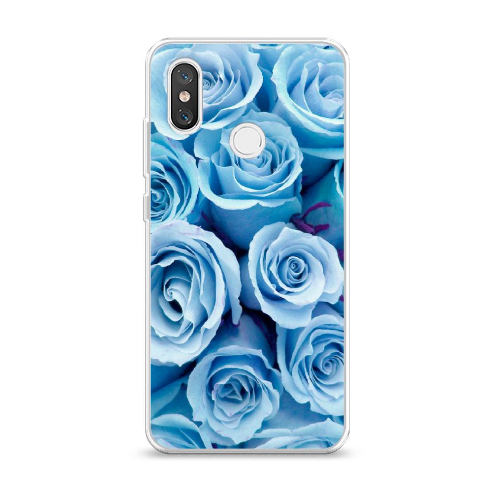 

Чехол Awog на Xiaomi Mi 8 "Лазурные розы", Разноцветный, 33550-8