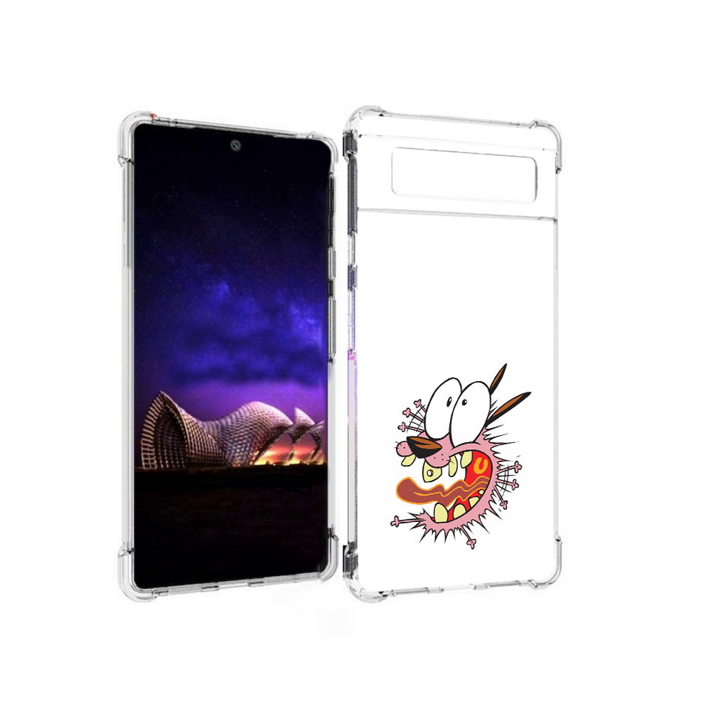 

Чехол MyPads Tocco для Google Pixel 6 испуганный бобик, Прозрачный, Tocco