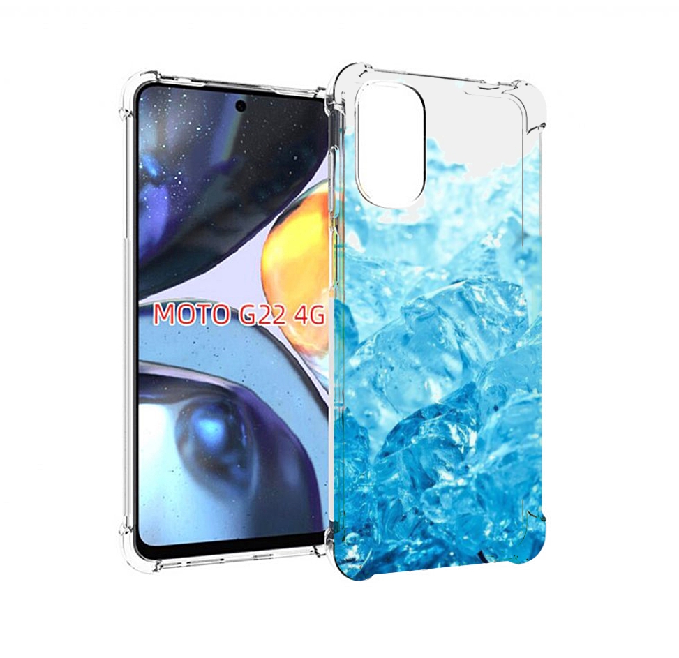 

Чехол MyPads кусочки-льда для Motorola Moto G22 4G, Прозрачный, Tocco