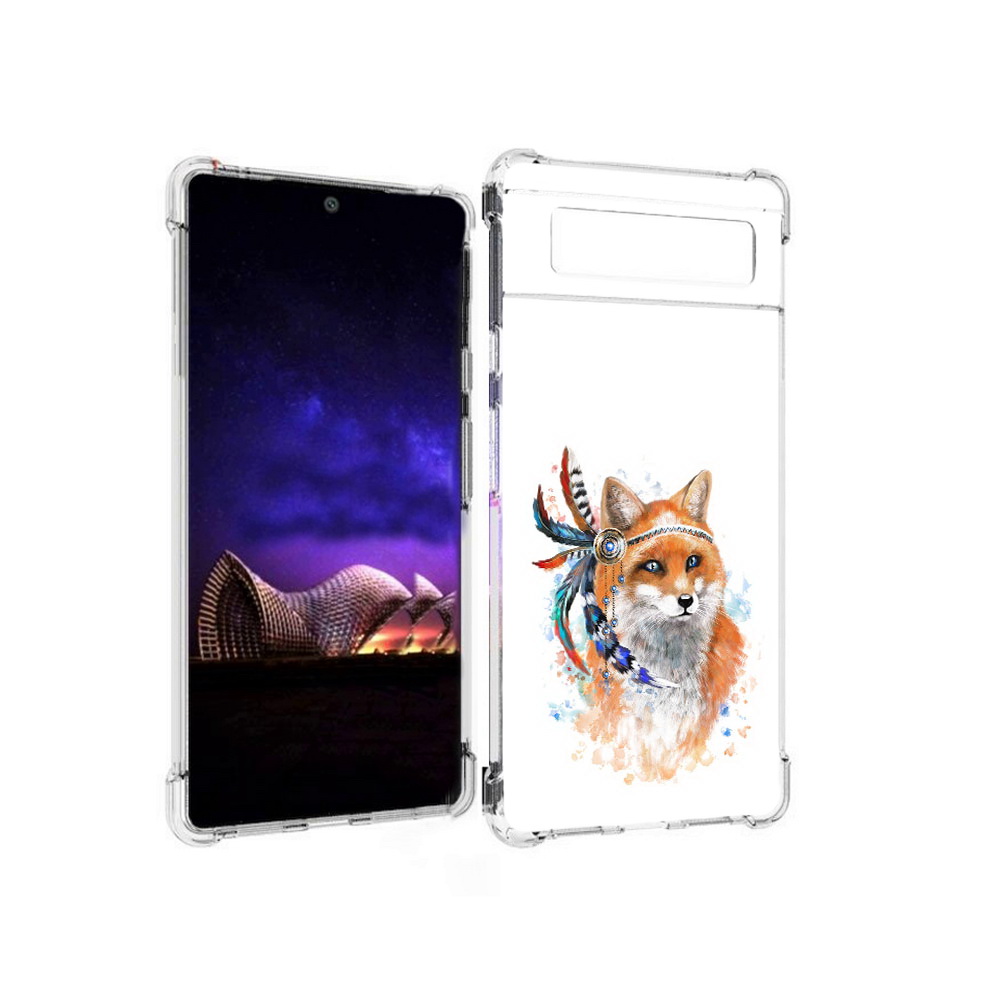 

Чехол MyPads Tocco для Google Pixel 6 инду лиса, Прозрачный, Tocco