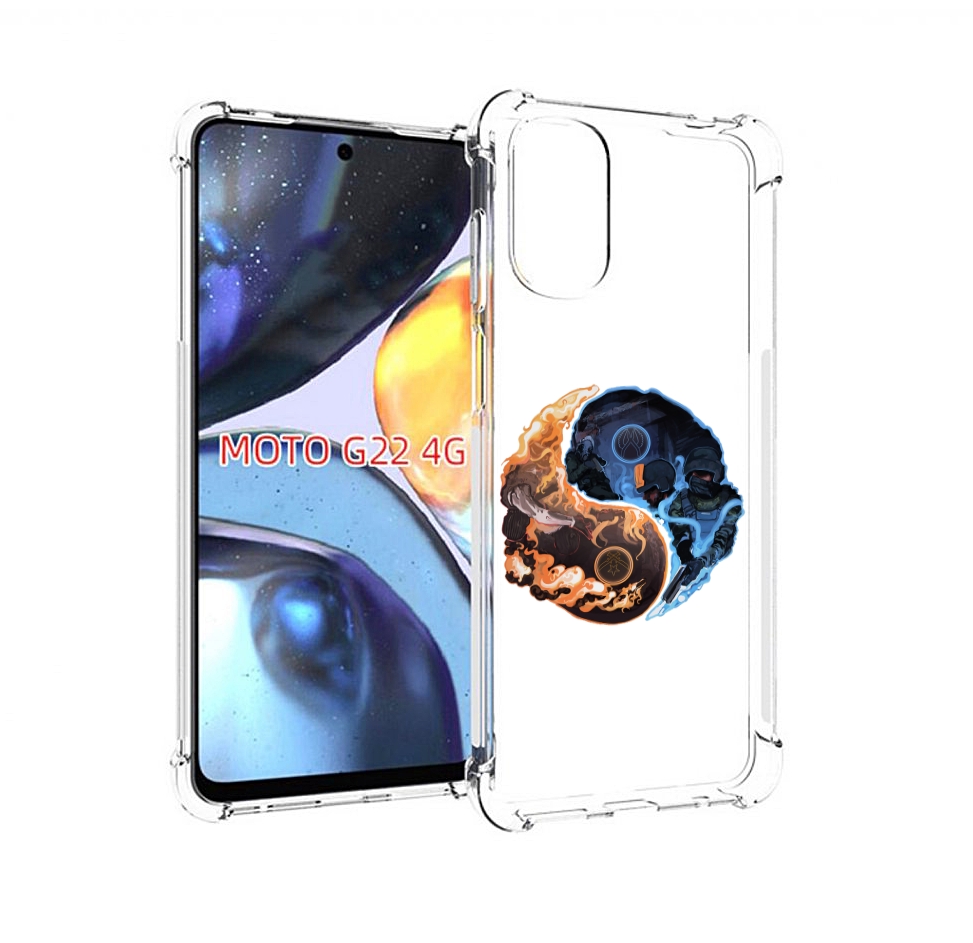 

Чехол MyPads кс-го-инь-янь для Motorola Moto G22 4G, Прозрачный, Tocco