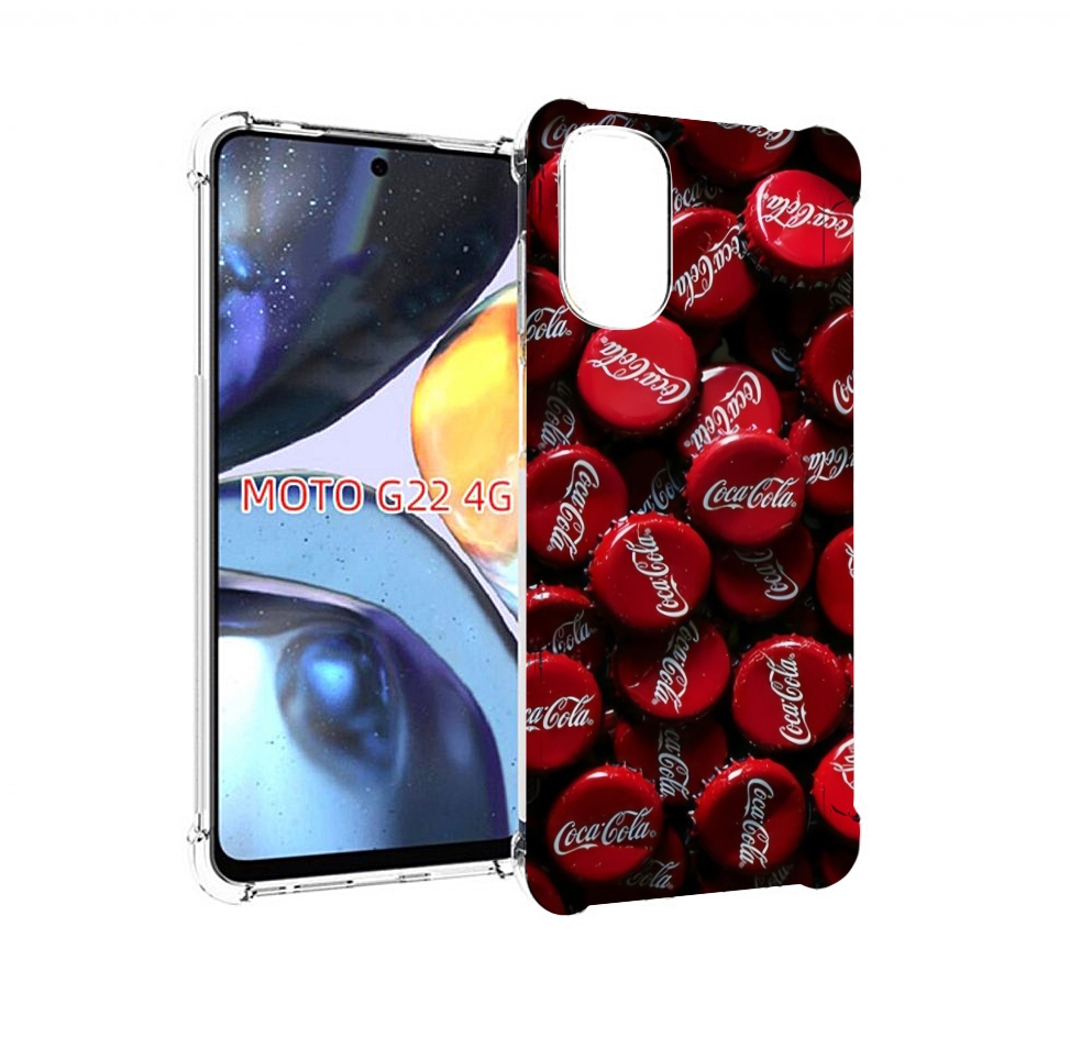 

Чехол MyPads крышки от кокаколы для Motorola Moto G22 4G, Прозрачный, Tocco