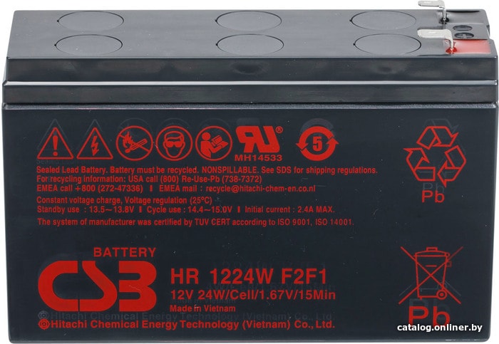 Аккумуляторная батарея CSB HR1224W F2 F1