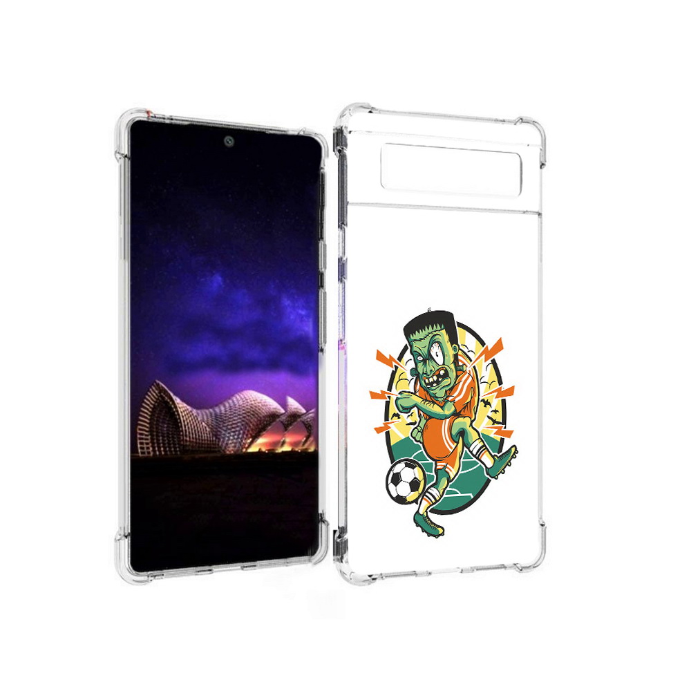 

Чехол MyPads Tocco для Google Pixel 6 зомби футболист, Прозрачный, Tocco