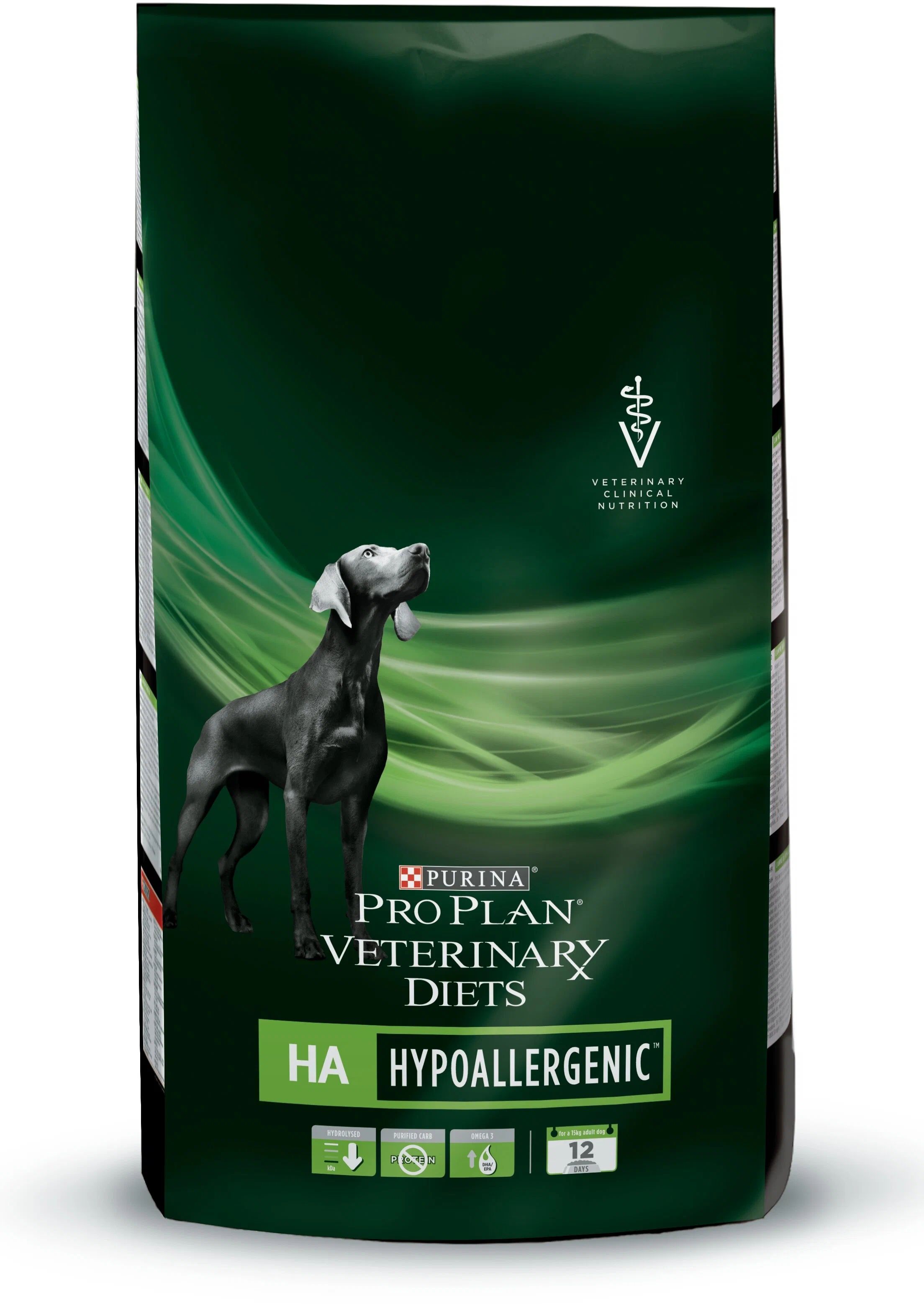 Сухой корм для собак Purina Pro Plan Veterinary Diets HA Hypoallergenic, 2 шт по 3 кг