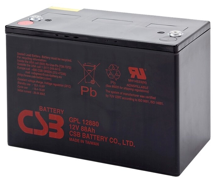 Аккумуляторная батарея CSB GPL12880