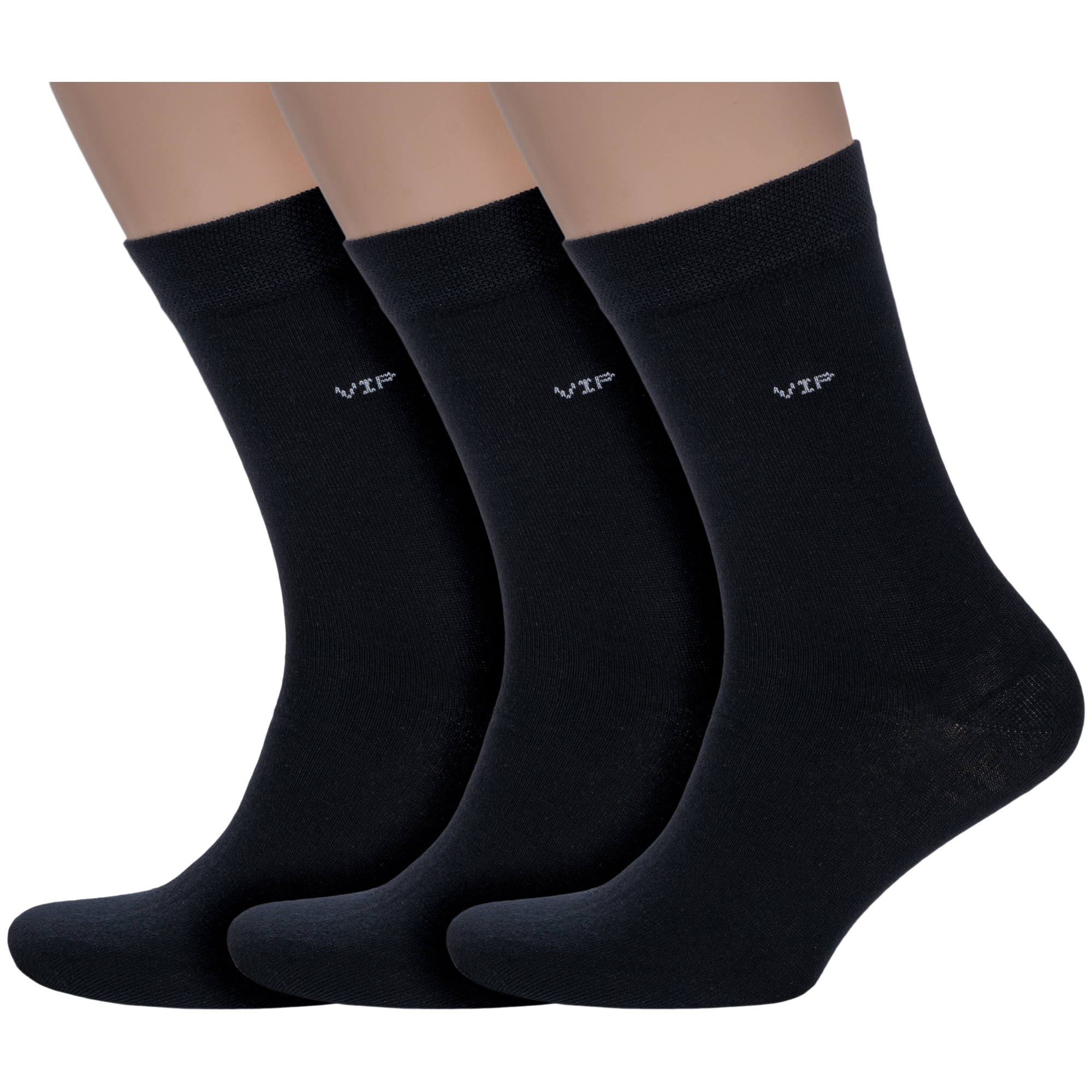 Комплект носков мужских VASILINA 3-1КМБГ черных 27-29, 3 пары