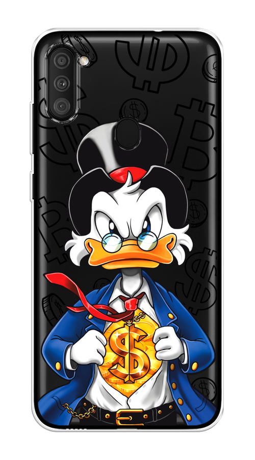 

Чехол на Samsung Galaxy A11/M11 "Scrooge Goldman", Черный;белый;синий, 2100650-1