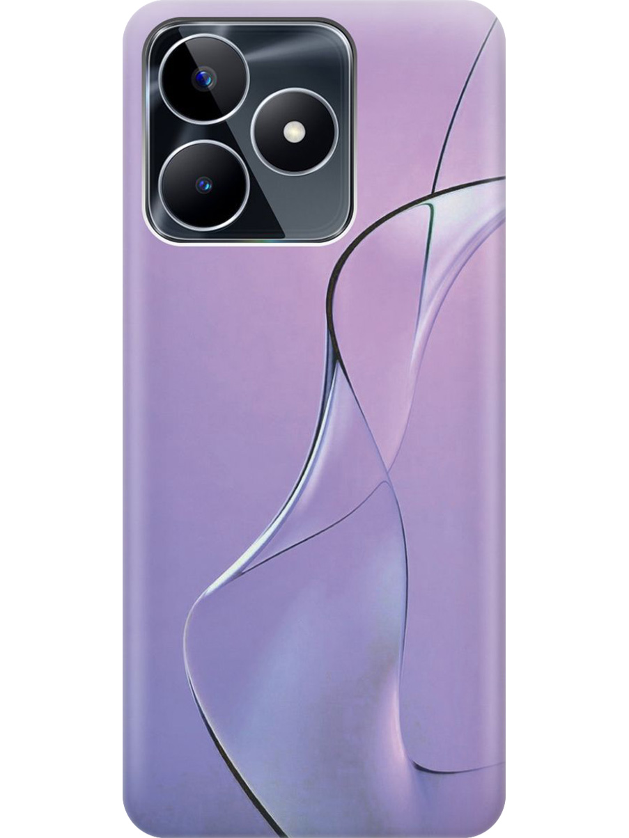 

Силиконовый чехол на Realme C53 / C51 с принтом "Сиреневый изгиб", Прозрачный;розовый;фиолетовый, 773947331