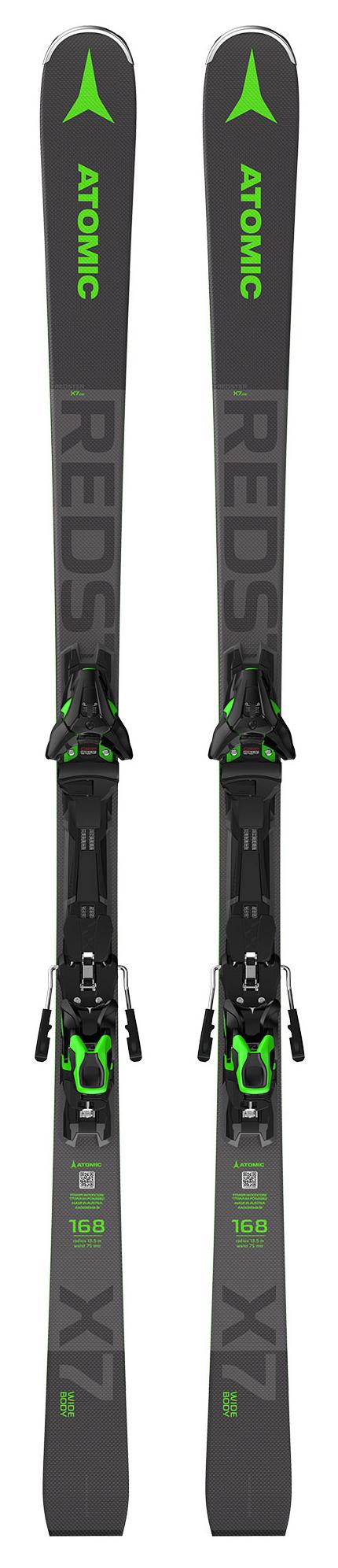 фото Горные лыжи atomic redster x7 wb green + ft 12 gw 2021, black/green, 168 см