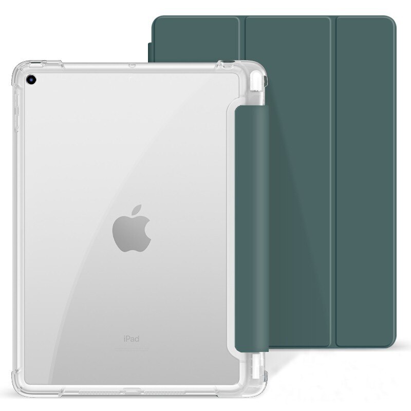 Мягкий ТПУ чехол, пианел для iPad 10.2 7th 8th 9th Gen, Dark Green