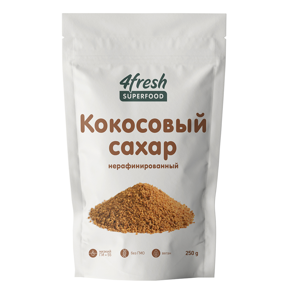 фото Кокосовый сахар 4fresh food, 250 г