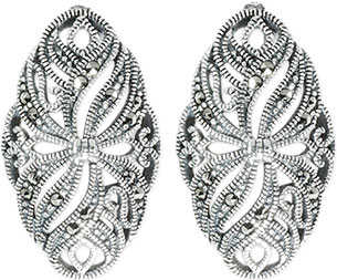 

Серьги из серебра с марказитом Марказит HE825-mr, HE825-mr