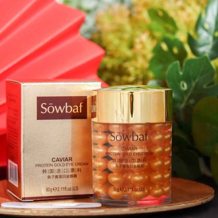 

Питательный крем для глаз Sowbaf с золотом, против отечности и морщин, 60 г