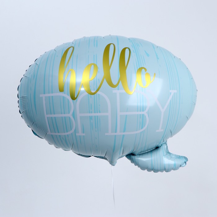 

Шар фольгированный 22" Hello baby Спич, цвет голубой, Воздушное оформление. Для мальчика